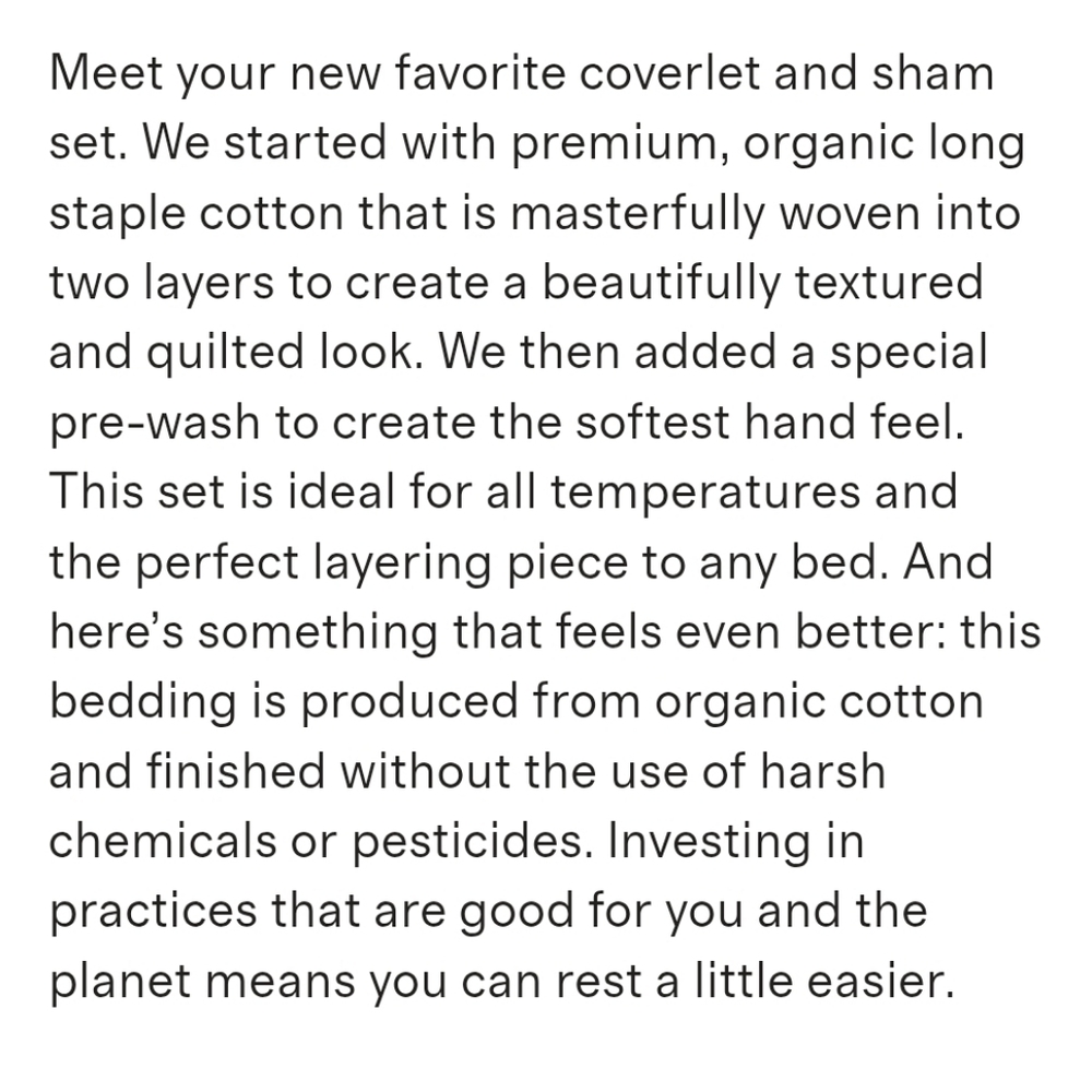 Quince Organic Ribbed Cotton Coverlet Set - 3 pieces - Full/Queen - Sand - Picture 7 of 13